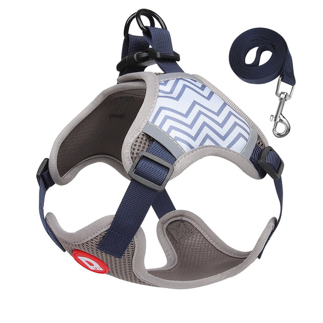 Anti-trek Hondentuig met Riem Set