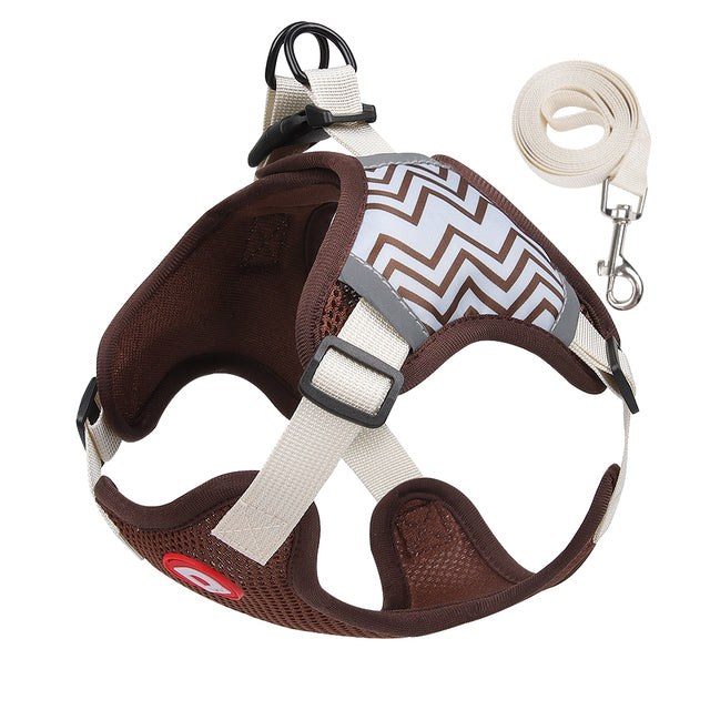 Anti-trek Hondentuig met Riem Set